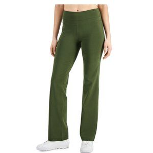 NWT ID Ideology Womens High Rise Flared Pants Native Green Size XL $50 B353